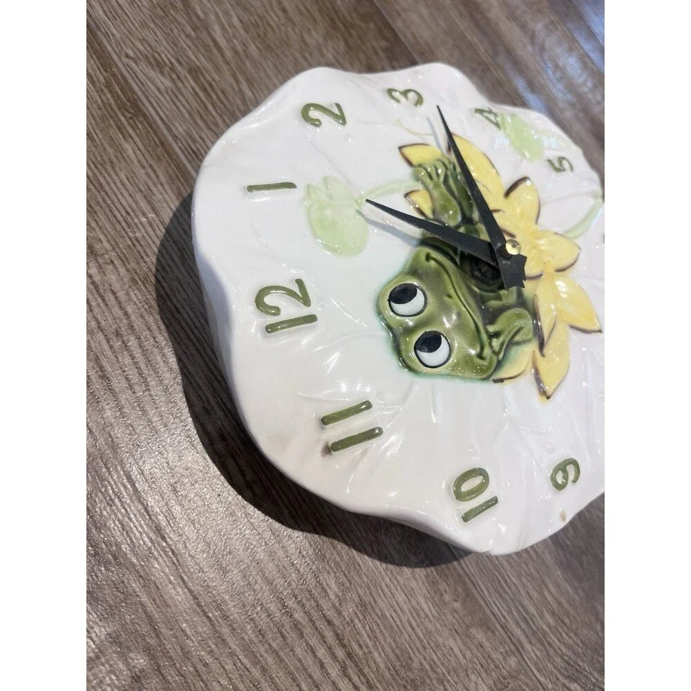 RARE Vintage Neil The Frog Kitchen Wall Clock 1970s Sears Roebuck WORKS